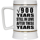 30th Anniversary Square Root of 900 Years Still In Love - Beer Stein