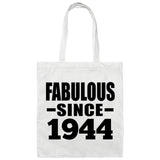 80th Birthday Fabulous Since 1944 - Tote Bag White