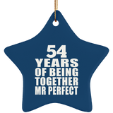 54th Anniversary 54 Years Of Being Mr Perfect - Star Ornament