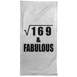 13th Birthday Square Root of 169 & Fabulous - Hand Towel