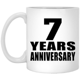 7th Anniversary 7 Years - 11 Oz Coffee Mug