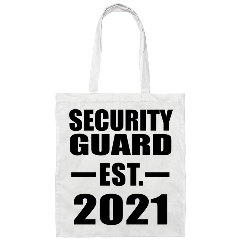 Security Guard Established EST. 2021 - Tote Bag White