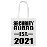 Security Guard Established EST. 2021 - Tote Bag White