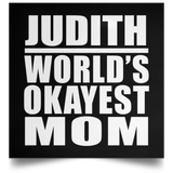 Judith World's Okayest Mom - Poster Square