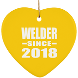 Welder Since 2018 - Heart Ornament