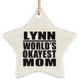 Lynn World's Okayest Mom - Star Ornament