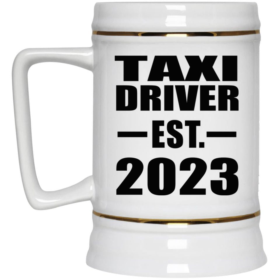 Taxi Driver Established EST. 2023 - Beer Stein