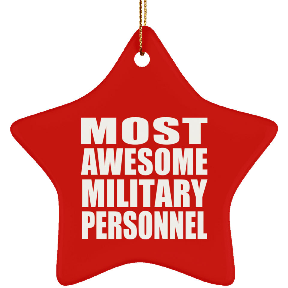 Most Awesome Military Personnel - Star Ornament