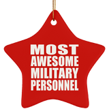 Most Awesome Military Personnel - Star Ornament