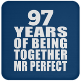 97th Anniversary 97 Years Of Being Mr Perfect - Drink Coaster
