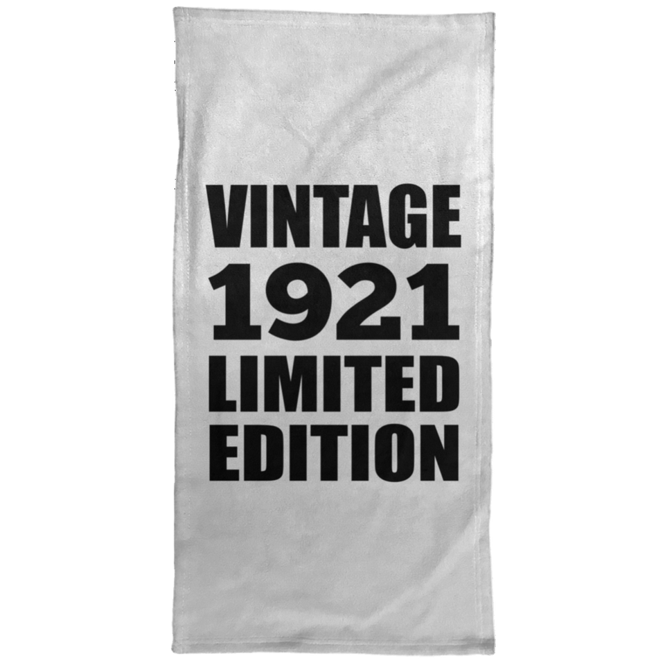 103rd Birthday Vintage 1921 Limited Edition - Hand Towel