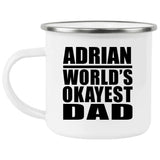 Adrian World's Okayest Dad - 12oz Camping Mug