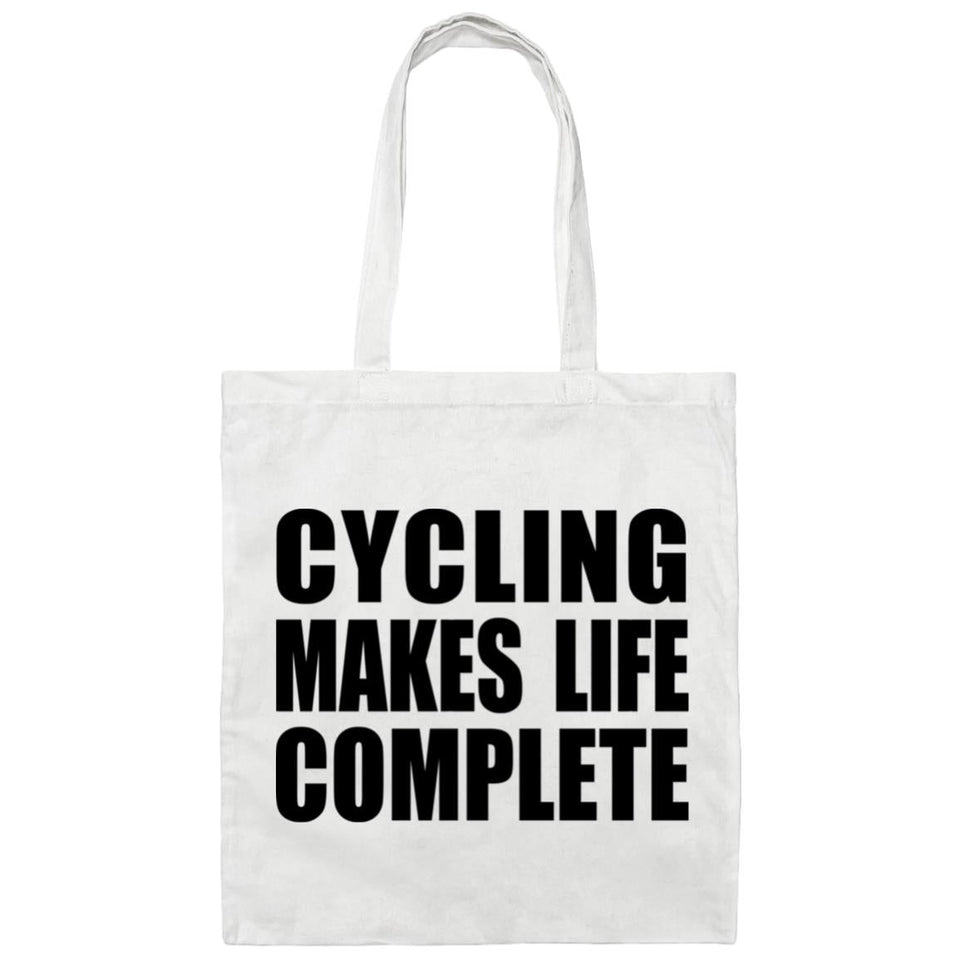 Cycling Makes Life Complete - Tote Bag White