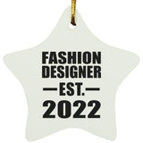 Fashion Designer Established EST. 2022 - Star Ornament
