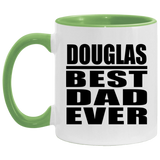 Douglas Best Dad Ever - 11oz Accent Mug Green