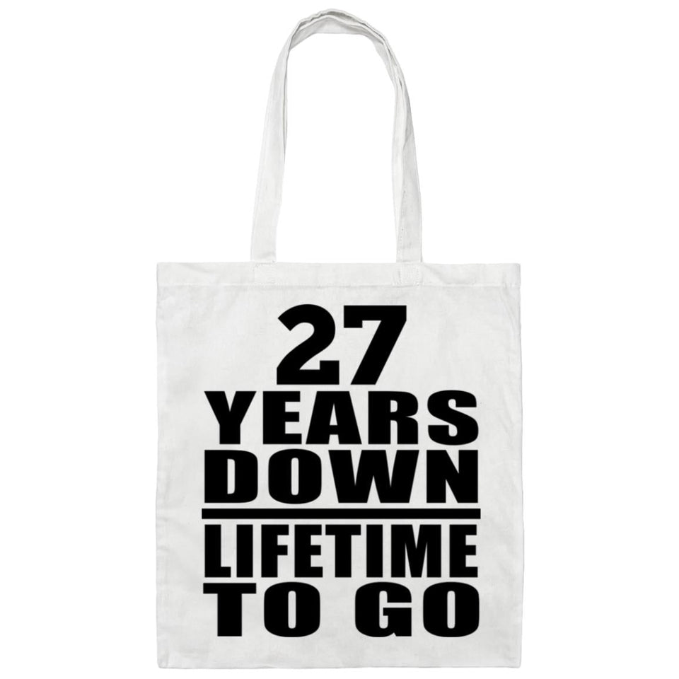 27th Anniversary 27 Years Down Lifetime To Go - Tote Bag White