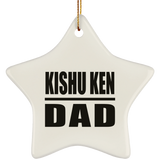 Kishu Ken Dad - Star Ornament