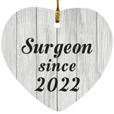 Surgeon Since 2022 - Heart Ornament F