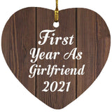 First Year As Girlfriend 2021 - Heart Ornament D