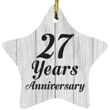 27th Anniversary 27 Years Anniversary - Star Ornament F