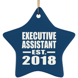 Executive Assistant Established EST. 2018 - Star Ornament