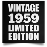 65th Birthday Vintage 1959 Limited Edition - Poster Square