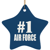 Number One #1 Air Force - Star Ornament