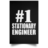 Number One #1 Stationary Engineer - Poster Portrait