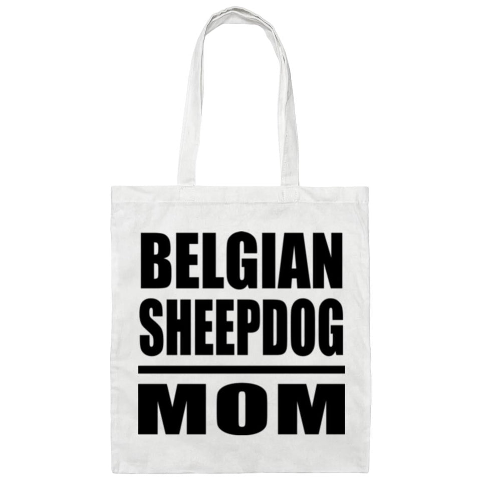 Belgian Sheepdog Mom - Tote Bag White