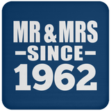 62nd Anniversary Mr & Mrs Since 1962 - Drink Coaster