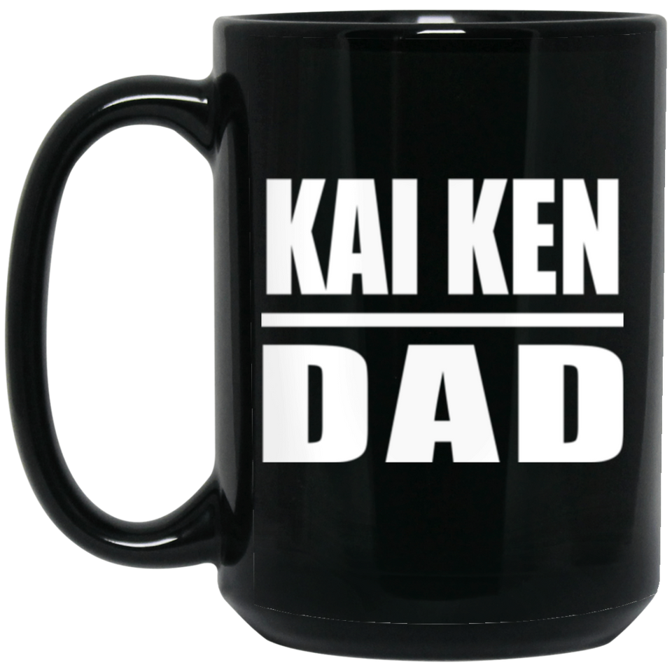 Kai Ken Dad - 15oz Coffee Mug Black