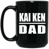 Kai Ken Dad - 15oz Coffee Mug Black