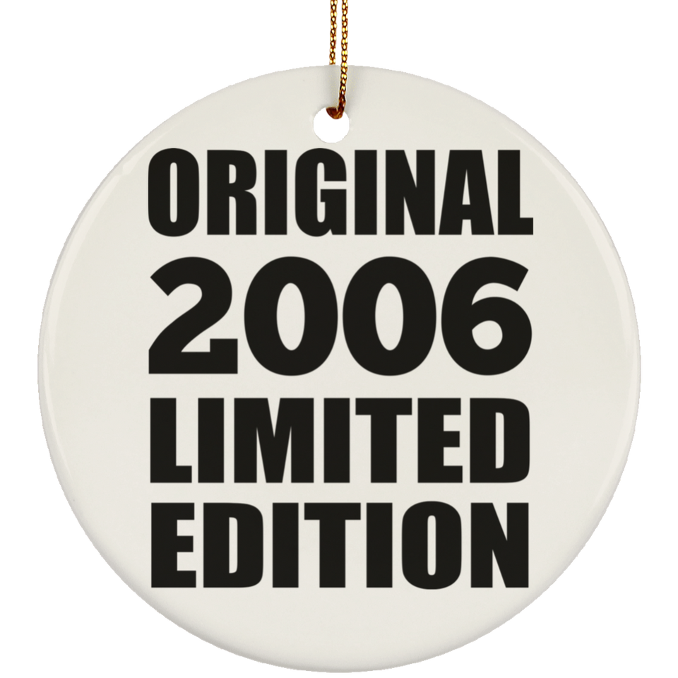 18th Birthday Original 2006 Limited Edition - Circle Ornament