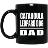 Catahoula Leopard Dog Dad - 11oz Coffee Mug Black
