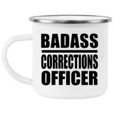 Badass Corrections Officer - 12oz Camping Mug