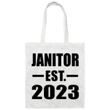 Janitor Established EST. 2023 - Tote Bag White