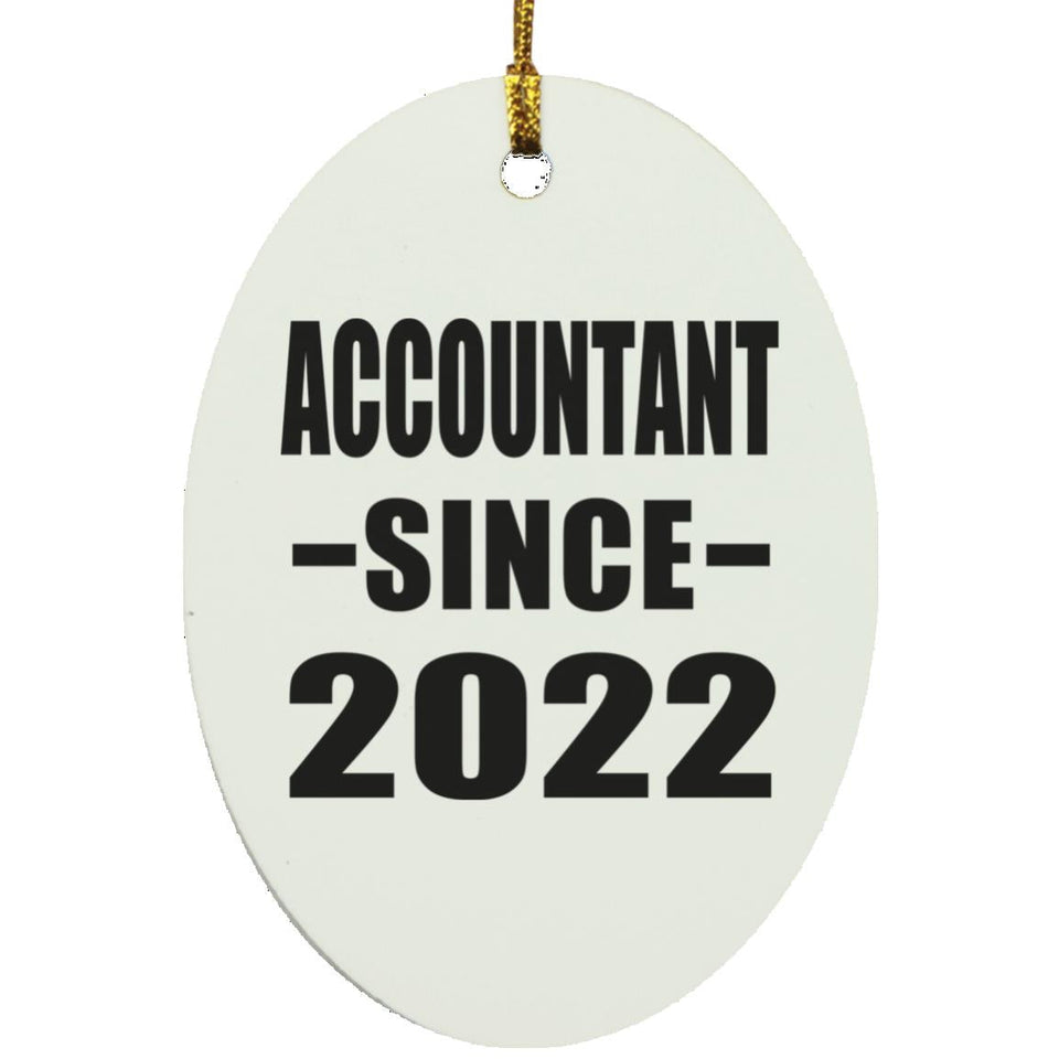 Accountant Since 2022 - Oval Ornament