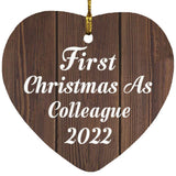 First Christmas As Colleague 2022 - Heart Ornament D