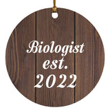 Biologist Established Est. 2022 - Circle Ornament D