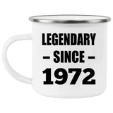 52nd Birthday Legendary Since 1972 - 12oz Camping Mug