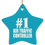 Number One #1 Air Traffic Controller - Star Ornament