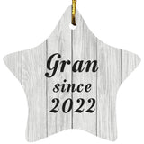 Gran Since 2022 - Star Ornament F