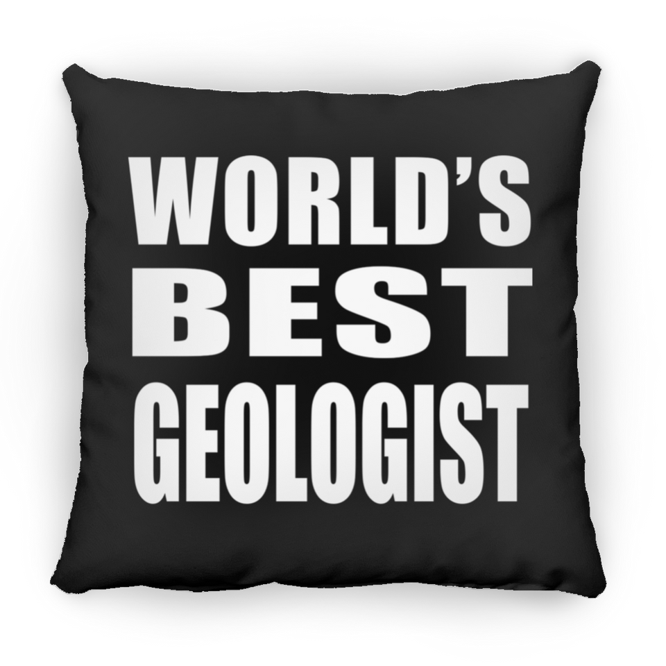 World's Best Geologist - Throw Pillow Black