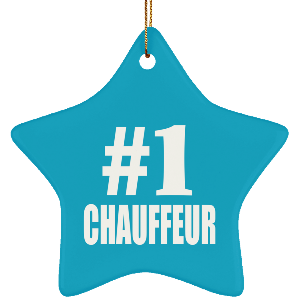 Number One #1 Chauffeur - Star Ornament