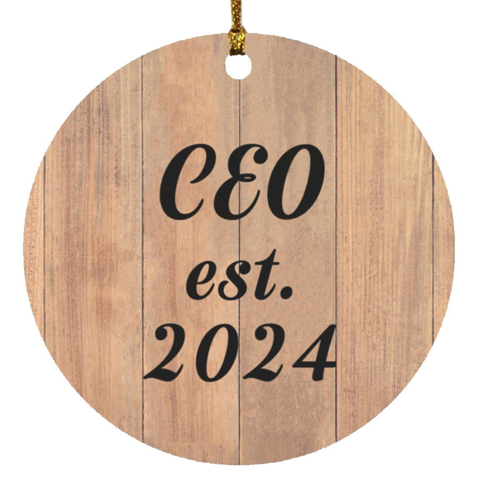 CEO Established Est. 2024 - Circle Ornament C