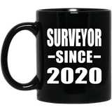 Surveyor Since 2020 - 11oz Coffee Mug Black