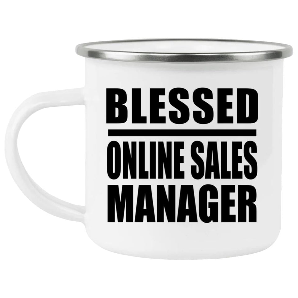Blessed Online Sales Manager - 12oz Camping Mug