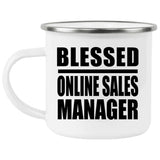 Blessed Online Sales Manager - 12oz Camping Mug