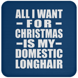 All I Want For Christmas Is My Domestic Longhair - Coaster