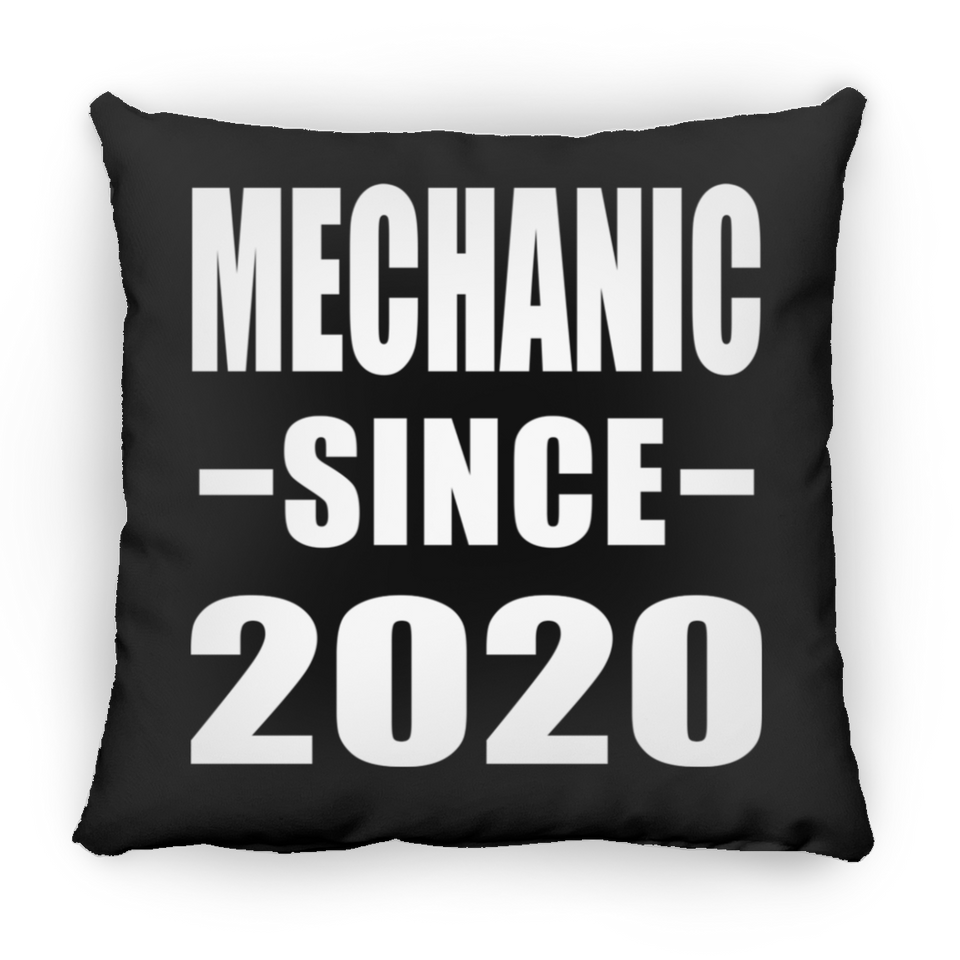 Mechanic Since 2020 - Throw Pillow Black